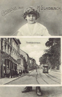 Gruss Aus M. Gladbach Krefelderstrasse Animation Et Tram 1907 - Other & Unclassified