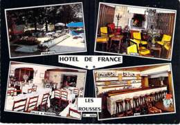 39 - LES ROUSSES : Bar Hotel Restaurant " HOTEL DE FRANCE " CPSM Dentelée Grand Format - Jura - Other & Unclassified