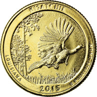 Monnaie, États-Unis, Kisatchie, Quarter, 2015, U.S. Mint, SUP, Métal Doré - 2010-...: National Parks