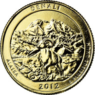 Monnaie, États-Unis, Denali, Quarter, 2012, U.S. Mint, SUP, Métal Doré - 2010-...: National Parks