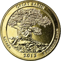 Monnaie, États-Unis, Great Basin, Quarter, 2013, U.S. Mint, SUP, Métal Doré - 2010-...: National Parks