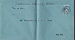 Denmark FORSØGSLABORATORIET Rolighedsvej 25 Brotype IA KJØBENHAVN V. 1907 Cover Brief ASSENS (Arr.) - Lettres & Documents