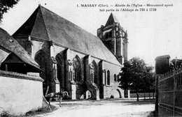 3033 Cpa Massay - Abside De L'Eglise - Massay