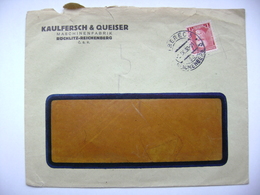 Cover 1930 Liberec / Reichenberg - Sudetenland, KAULFERSCH & QUEISER Machinenfabrik, Röchlitz-Reichenberg, Masaryk 1 Kc - Région Des Sudètes