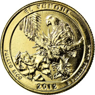 Monnaie, États-Unis, El Yunque, Quarter, 2012, U.S. Mint, SUP, Métal Doré - 2010-...: National Parks