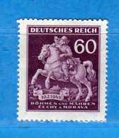 (Mn1) BOEMIA & MORAVIA ** 1943 - Journée Du TIMBRE. Yvert. 101. MNH   Vedi Descrizione - Unused Stamps