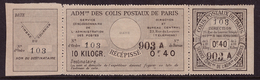 -France Colis Postaux Paris Pour Paris  24a** - Andere & Zonder Classificatie