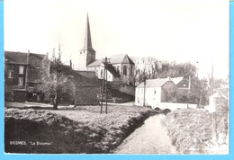 Biesmes-(Mettet)-+/-1960-La Rivière "La Biesmes"-l'Eglise St.Martin En Arrière Plan-Edit.Pamaprint Haillot- A.Baudelet - Mettet