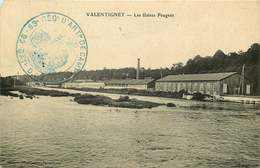 DOUBS  VALENTIGNEY  Les Usines Peugeot  ( Cachet Militaire ) - Valentigney