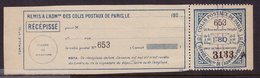 -France Colis Postaux Paris Pour Paris  91a** - Andere & Zonder Classificatie