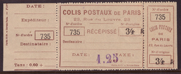 -France Colis Postaux Paris Pour Paris 107** - Otros & Sin Clasificación