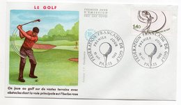 1980 --FDC -- Sport  - Le Golf ---  Cachet  PARIS - 75 - 1980-1989
