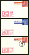 CANADA - ENTIERS POSTAUX - 3 CARTES POSTALES REPIQUEES ARPHILA 75 PARIS - 1953-.... Elizabeth II