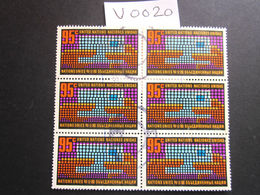 1971 A FINE USED BLOCK OF 6 "SG 224" PICTORIAL UNITED NATIONS USED STAMPS ( V0020 ) #00348 - Collections, Lots & Séries