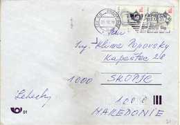 Czech Republic Letter Via Macedonia 2010 - Flamme - EXPRESS POST - Cartas & Documentos