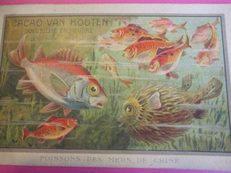 Image/ Cacao VAN HOUTEN/Solubilisé En Poudre/Poisson Des Mers De Chine/  Paris/Vers1900-10               IMA544 - Van Houten