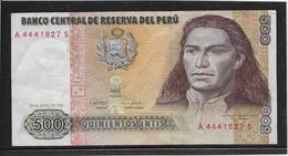 Pérou - 500 Intis - Pick N°134 - SUP - Peru