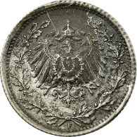 Monnaie, GERMANY - EMPIRE, 1/2 Mark, 1918, Stuttgart, TB+, Argent, KM:17 - 1/2 Mark