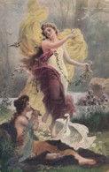 Hans Zatzka - Dance Of The Nymph , Swan - Zatzka