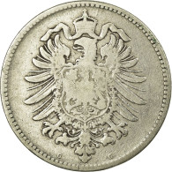 Monnaie, GERMANY - EMPIRE, Wilhelm I, Mark, 1876, Karlsruhe, TB, Argent, KM:7 - 1 Mark
