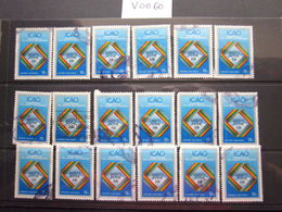 1978 LOT OF 18 UNCHECKED "SG 307" PICTORIAL UNITED NATIONS STAMPS. ( V0060 ) #00368 - Collezioni & Lotti