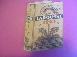Petit Calendrier De Poche à 2 Volets ( 6 Pages)/Nouveau Petit Larousse / Le Livre De Chaque Jour/ 1954           CAL434 - Otros & Sin Clasificación