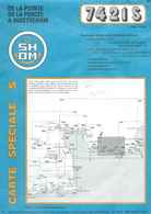 Carte Marine S.H.O.M. N° 7421 S : De La Pte Percée à OUISTREHAM - 2002. - Nautical Charts