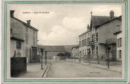 CPA - NOMEXY (88) - Aspect De La Rue De La Gare Avec Son Trottoir Moderne En 1912 - Nomexy