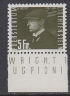 Liechtenstein 1948 Airmail / Luftpost 5Fr Wilbur Wirght ** Mnh (some Stripe On Gum) (43017D) - Poste Aérienne