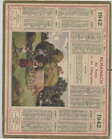 Almanach Des Postes, 1942 ,apprenti Faneur, Fenaison,département,Haute Marne,Chaumont,Langres, Colombey - Big : 1921-40