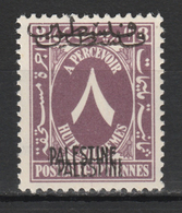 Egypt - Palestine - 1948 - Very Rare - Double Overprint - ( Postage Due - Overprinted Palestine - 8m ) - MNH** - Unused Stamps