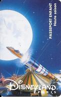 PASS-DISNEYLANDPARIS -1996-SPACE MOUNTAIN-FUSEE-ENFANT-V° N° S 029522- A Droite Vertical- VALIDE Le 300396 Gratuit--TBE- - Disney-Pässe