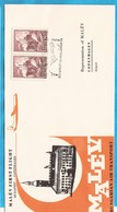 UNGARN UNGHERIA MALEV POSTA AEREA BUDAPEST-COPENHAGEN  BRIEF INTERESSANT  7-06 - Storia Postale