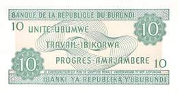 10 Burundi-Franc UNC 1997 - Burundi