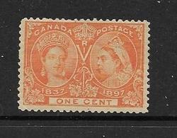 CANADA 1897 VICTORIA YVERT N°39  NEUF MH* - Unused Stamps