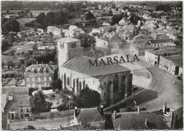 CPSM  Moncoutant  L'église  Et La Place - Moncoutant