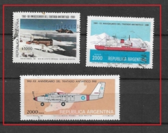 ARGENTINA   1981 The 20th Anniversary Of The Antarctic Treaty    Ø - Used Stamps