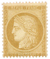 France : N°59*. 15 C. Bistre. Infime Charnière, Signé Calves. - Other & Unclassified
