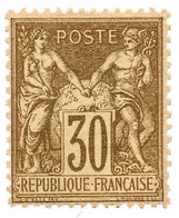 France : N°69(*). 30 C. Brun Clair, Gomme Non Originale. - Sonstige & Ohne Zuordnung
