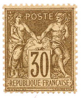 France : N°69(*). 30 C. Brun Clair, Gomme Non Originale. - Otros & Sin Clasificación