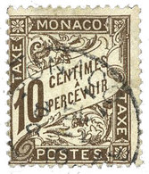 Monaco : Taxe N°4 Obl. - Other & Unclassified