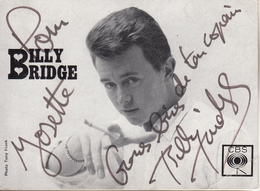 Billy BRIDGE Avec Dédicace - Singers & Musicians