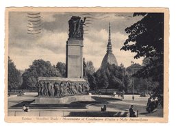 TORINO GIARDINO REALE  MONUMENTO AL CARABINIERE D'ITALIA E MOLE ANTONELLIANA      1942 - Parques & Jardines