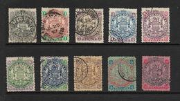 COMPAGNIE BRITANNIQUE DE L'AFRIQUE DU SUD 1896 LOT  YVERT N°28/30-32/34-36/37-39-41 OBLITERES - Neue Republik (1886-1887)