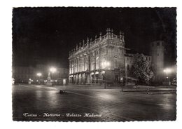 TORINO NOTTURNO PALAZZO MADAMA    1954 - Palazzo Madama