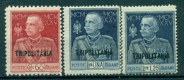 V9897 ITALIA COLONIE TRIPOLITANIA 1925-26 Giubileo, MNH**, Dent. 11 (c. 60) + 13 1/2, Serie Completa, Valut. Sassone: € - Tripolitaine