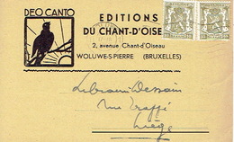 Delcampe - CP Publicitaire WOLUWE-SAINT-PIERRE 1952 - EDITIONS DU CHANT-D'OISEAU - Woluwe-St-Pierre - St-Pieters-Woluwe