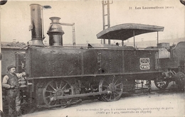Carte-Photo D'une Locomotive   -  Chemins De Fer  -  Machine N° 402  -  Train En Gare  -  Tirage D'une Carte éditée - Equipo