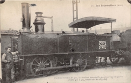 Carte-Photo D'une Locomotive   -  Chemins De Fer  -  Machine N° 402  -  Train En Gare  -  Tirage D'une Carte éditée - Matériel