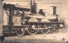 Carte-Photo D'une Locomotive - Chemins De Fer - Machine N° 270 Du P.L.M.  - Train En Gare - Tirage D'une Carte éditée - Matériel